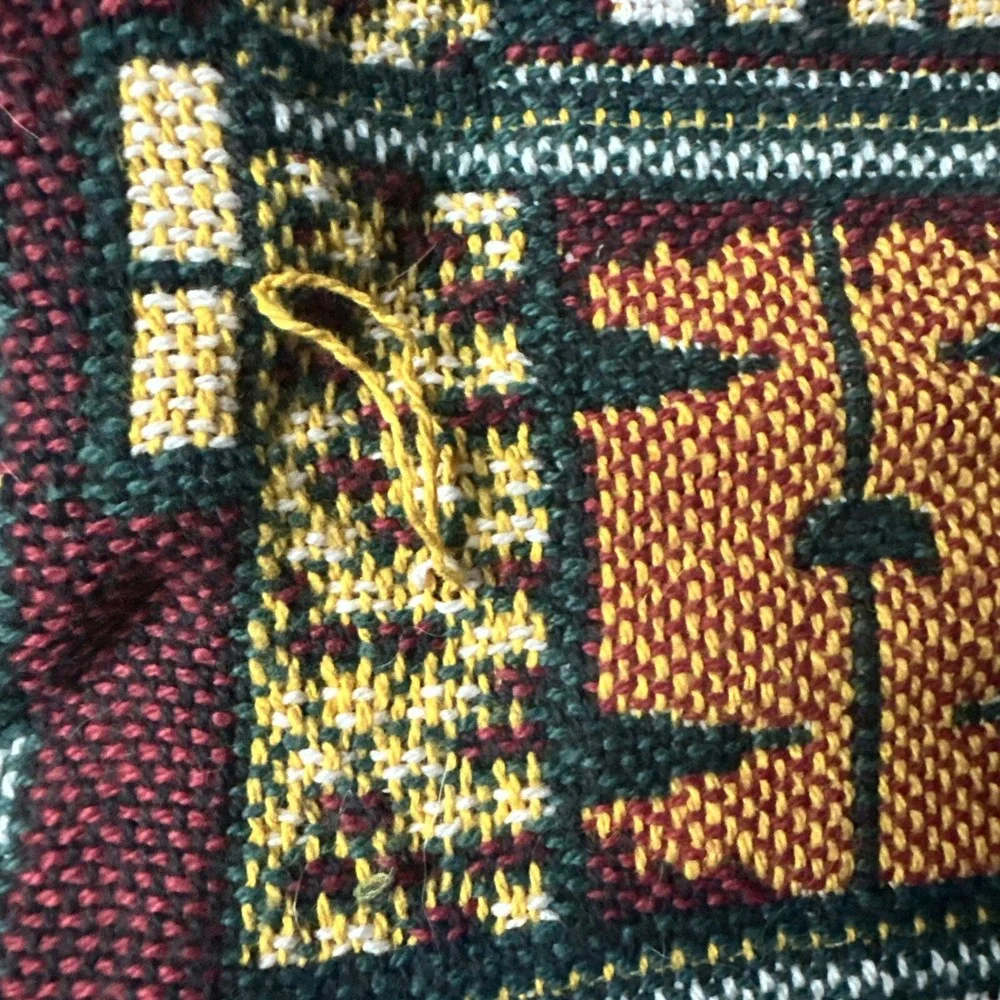 Department 56 Dickens Village Woven Throw Blanket 1st in Series Goodwin Weavers